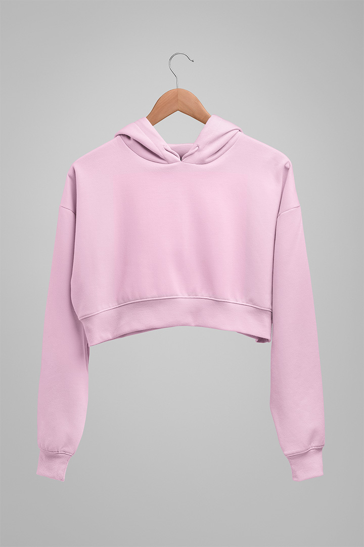 Light pink cheap crop hoodie